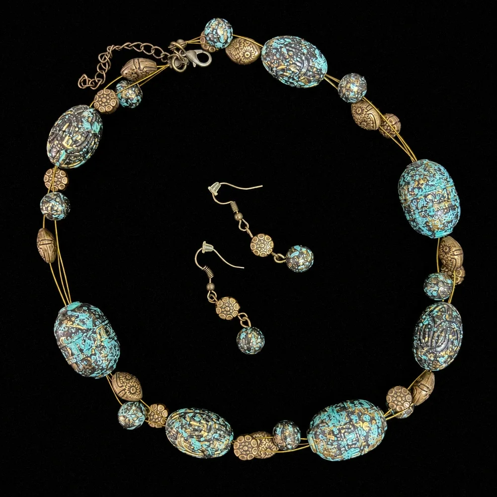 The Patina Rebel Necklace & Earring Set